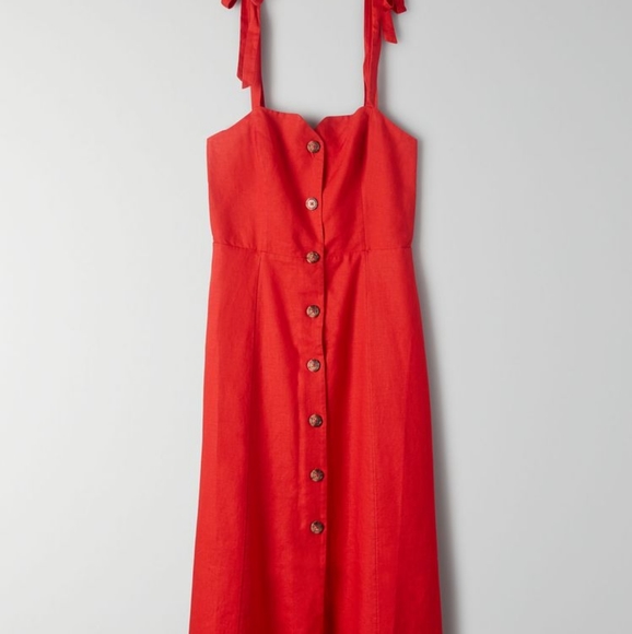 Wilfred Rosalie Linen Midi Dress - Picture 4 of 12